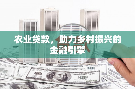 托克托农业贷款，助力乡村振兴的金融引擎