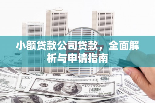 托克托小额贷款公司贷款，全面解析与申请指南
