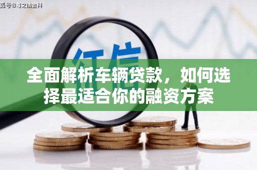 托克托全面解析车辆贷款，如何选择最适合你的融资方案