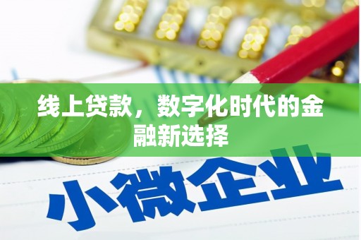 托克托线上贷款，数字化时代的金融新选择