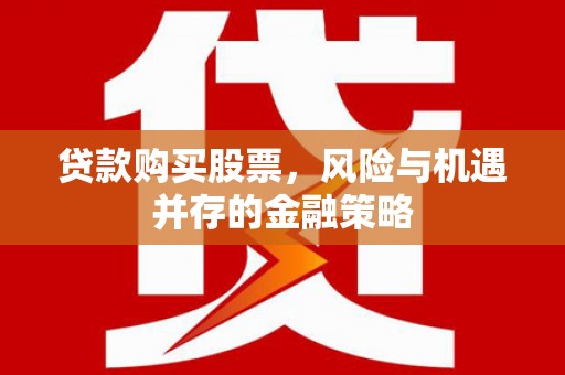 托克托贷款购买股票，风险与机遇并存的金融策略